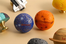Load image into Gallery viewer, Space Theme Cabinet Drawer Pulls | Planet Astronaut Kids Dresser Knobs with Custom Engraved Solar System
