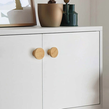 Load image into Gallery viewer, 1 PCS Natural Wood Kitchen Knobs | Drawer &amp; Dresser Pulls, Wooden Cabinet Knobs, Home Decor Hardware
