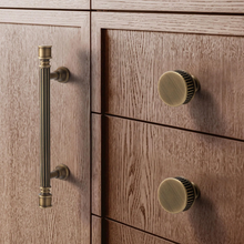 Load image into Gallery viewer, 3.78&quot;-7.55&quot; Aged Brass &amp; Antique Bronze Drop Ring Knobs, Pulls &amp; Handles | Cabinet, Drawer, Dresser, Kitchen &amp; Cupboard Hardware
