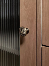 Load image into Gallery viewer, Carved Vintage Bronze Brass Pulls, Mid-Century French Minimalist High End Handles for Cabinets &amp; Drawers

