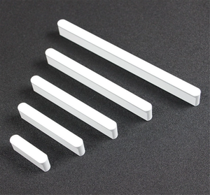 1.25", 2.5", 3.75", 5", 6.3", 7.55", 8.8" White Cabinet Handles & Knobs | Drawer Pulls, Kitchen & Closet Wardrobe Handles