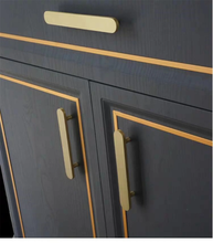 Load image into Gallery viewer, 3.0&quot;, 3.78&quot;, 5.0&quot;, 6.3&quot; (160mm) Solid Brass Cabinet Pulls | Drawer &amp; Kitchen Cupboard Handles, Dresser &amp; Wardrobe Knobs, Pulls
