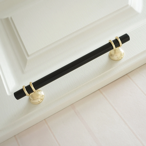 3.78", 5.0", 6.3", 7.55" Black & Gold Modern Drawer Pulls | Kitchen Cabinet, Wardrobe & Closet Handles, Dresser Knobs, Door Pulls