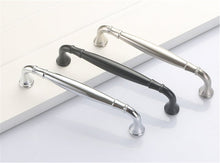 Load image into Gallery viewer, Modern Chrome, Black &amp; Brushed Nickel Drawer Pulls | Kitchen Cabinet Handles, Dresser Knobs &amp; Wardrobe Handles | Cabinet Hardware
