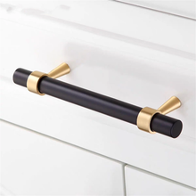 Load image into Gallery viewer, 3.78&quot;-7.56&quot; Black, Gold &amp; Brushed Nickel Knobs, Pulls &amp; Handles | Drawer, Cabinet, Dresser, Kitchen &amp; Wardrobe Hardware
