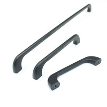 Load image into Gallery viewer, 3.78&quot;, 5&quot;, 12.6&quot; Black &amp; Dark Gray Modern Drawer Pulls | Kitchen Cabinet &amp; Cupboard Handles, Dresser &amp; Wardrobe Handles, Knobs
