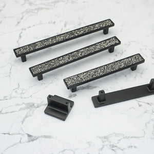 Bling Glass & Crystal Drawer Knobs | Silver Chrome Clear Dresser Handles |Furniture Hardware