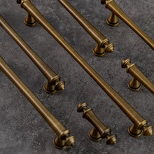 Load image into Gallery viewer, 3.78&quot;-7.55&quot; Art Decor T Bar Knobs, Pulls &amp; Handles | Gold, Antique Bronze &amp; Brass for Drawer, Dresser, Cabinet | Gift-Worthy Hardware
