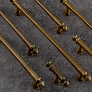 3.78"-7.55" Art Decor T Bar Knobs, Pulls & Handles | Gold, Antique Bronze & Brass for Drawer, Dresser, Cabinet | Gift-Worthy Hardware