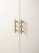 Load image into Gallery viewer, Vintage French Cabinet Pulls,   Antique brass Aged Finish Furniture Handles
