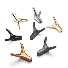 Load image into Gallery viewer, Modern Animal-Shaped Wall Hook | Brushed Brass Zinc Alloy - Stylish Coat Hanger
