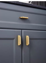 Load image into Gallery viewer, Solid Brass New Chinese Style Cabinet Pulls, Luxury Gold Minimalist Handles for Wardrobe, Drawer, Wine &amp; Shoe Cabinet
