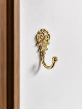 Load image into Gallery viewer, European Vintage Silver‑Gold Solid Brass Wall Hooks, Light Luxury Coat Hooks for Entryway, Cloakroom, Cabinet and Wardrobe

