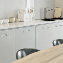 Load image into Gallery viewer, Square Silver Clear Acrylic Pulls, Knobs &amp; Handles | Cabinet, Drawer, Dresser &amp; Bathroom Hardware
