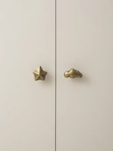 Load image into Gallery viewer, French Vintage Star &amp; Cloud Cabinet Knob, Antique Bronze Small Drawer Pull for Kids Room
