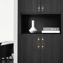 Load image into Gallery viewer, 2.5&quot;-10&quot; Square Gold Clear Acrylic Pulls, Knobs &amp; Handles | Drawer, Dresser, Cabinet &amp; Bathroom Hardware
