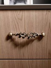 Load image into Gallery viewer, Antique Bronze Vine Brass Cabinet Pulls, Mid-Century French Vintage Handles for Kids Room, Kitchen &amp; Wardrobes
