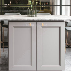 2.5"-10" Square Gold Clear Acrylic Pulls, Knobs & Handles | Drawer, Dresser, Cabinet & Bathroom Hardware