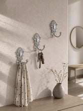 Load image into Gallery viewer, European Vintage Solid Brass Wall Hooks, Light Luxury Silver‑Gold Coat Hooks for Entryway, Cloakroom, Bathroom and Wardrobe
