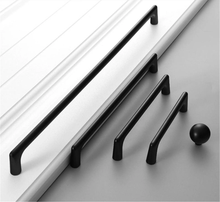 Load image into Gallery viewer, 3.78&quot;-7.55&quot; (192-320mm) Black Brass &amp; Nickel Knobs, Pulls &amp; Handles | Drawer, Cabinet, Dresser &amp; Kitchen Hardware
