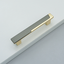Load image into Gallery viewer, 3.78&quot;-5&quot; Unique Gray Gold Knobs, Pulls &amp; Handles | Cabinet Door, Drawer, Dresser, Kitchen &amp; Cupboard Hardware
