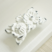 Load image into Gallery viewer, 3.78", 5.0" White, Gold, Silver Dresser Pulls | Shabby Chic French Country Drawer Knobs, Kitchen Cabinet Handles &amp; Furniture Hardware
