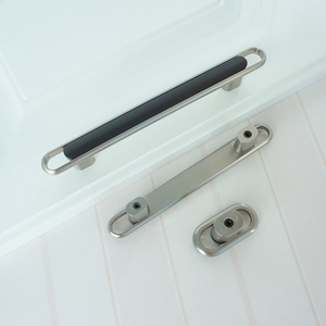 3.78"-5" Modern Black & Brushed Nickel Knobs, Pulls & Handles | Cabinet, Drawer, Dresser, Kitchen & Cupboard Hardware