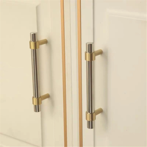 3", 3.78", 5.0", 6.3", 7.55", 8.8" Stainless Steel & Brass Drawer Pulls | Modern Black Kitchen Cabinet Handles, Dresser & Wardrobe Cupboard Pulls