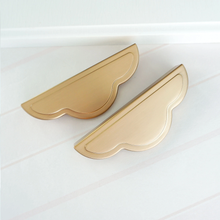 Load image into Gallery viewer, 3.78&quot; Champagne Gold Cabinet Door Handles | Dresser &amp; Drawer Knobs, Kitchen Cupboard &amp; Closet Wardrobe Pulls, Hardware
