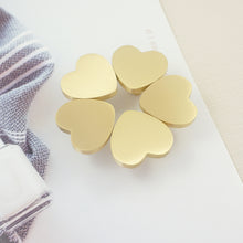 Load image into Gallery viewer, Heart Shaped Brass Knobs &amp; Handles | Cabinet, Drawer, Dresser &amp; Kitchen Cupboard | Furniture Hardware

