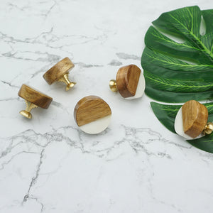 Nordic Modern Minimalist Wood & Marble Knobs & Handles | Door, Cabinet & Furniture Hardware