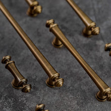 Load image into Gallery viewer, 3.78&quot;-7.55&quot; Art Decor T Bar Knobs, Pulls &amp; Handles | Gold, Antique Bronze &amp; Brass for Drawer, Dresser, Cabinet | Gift-Worthy Hardware
