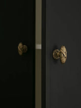 Load image into Gallery viewer, Retro Brass Cabinet Knob, Antique Bronze Single Hole Drawer Pull, Mid‑Century Furniture Handle
