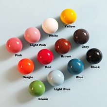 Load image into Gallery viewer, Colorful Candy Ball Ceramic Cabinet Knobs | Nursery &amp; Kitchen Drawer Pulls
