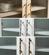 Load image into Gallery viewer, Antique bronze Bamboo Cabinet Handles | Gold &amp; Silver Decorative Drawer Pulls &amp; Unique Hardware
