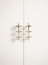 Load image into Gallery viewer, Minimalist Mid‑Century Cabinet Pull, Titanium Silver Cross Shape Handle for Wardrobe &amp; Shoe Cabinet
