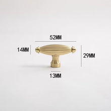 Load image into Gallery viewer, Modern Nordic Brass Surface Mount Pulls, European Style Small Handles for Kitchen Cabinets, Wardrobes &amp; Drawers
