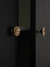 Load image into Gallery viewer, Vintage Irregular Round Brass Cabinet Knob, Antique Bronze Single Hole Drawer Pull, Small Furniture Door Handle
