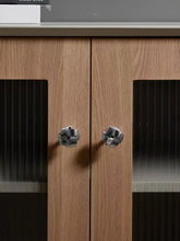 Load image into Gallery viewer, Silver Solid Brass Small Cabinet Pulls, Light Luxury Mid‑Century Handles for Shoe Cabinets, Kitchen Cabinets and Wardrobes
