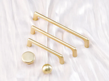 Load image into Gallery viewer, Modern Gold Simple Ball Knobs &amp; Drawer Pulls | Cabinet Hardware for Kitchen, Dresser &amp; Wardrobe
