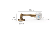 Load image into Gallery viewer, Crystal Round Ball Pendant Brass Pulls | French Retro Marble Mid-Century Wardrobe Cabinet Handles

