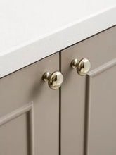 Load image into Gallery viewer, Mid‑Century Mushroom Cabinet Knob, Brass Titanium Silver Electroplated Round Small Pull for Wardrobe Drawer
