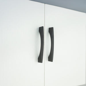 3.75", 5" & 7.55" Matte Black Drawer Pulls | Modern Dresser Knobs, Kitchen Cabinet Handles & Hardware