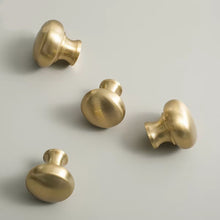Load image into Gallery viewer, Minimalist Gold Single Hole Brass Knobs, Nordic French Luxury Small Handles for Cabinets, Drawers and Wardrobes
