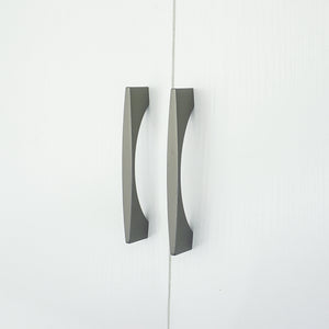 3.75", 5", 7.55" Dark Gray & Matte Black Modern Drawer Pulls | Dresser Knobs, Kitchen Cabinet Handles & Hardware