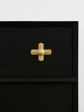 Load image into Gallery viewer, Original Vintage Brass Single Hole Flat Handles, Creative Furniture Drawer &amp; Cabinet Pulls
