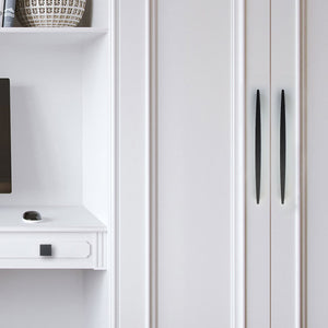 3.75", 5" & 7.55" Matte Black Drawer Pulls | Modern Dresser Knobs, Kitchen Cabinet Handles & Hardware