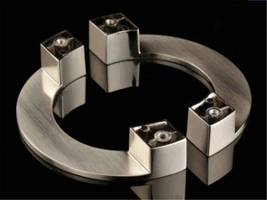3.75", 5" Modern Black, Chrome & Brushed Nickel Semicircle Drawer Pulls | Dresser & Kitchen Cabinet Handles, Door Knobs