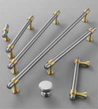 Load image into Gallery viewer, Solid Brass Drawer Pulls &amp; Knobs | Black, Brushed Nickel &amp; Bronze - Dresser Knobs, Kitchen Handles &amp; Cabinet Door Hardware
