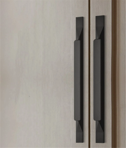 2.5"-7.55" Special Texture T Pulls & Knobs (Gold & Black, with Back Plate) | Modern Kitchen Cabinet Door, Drawer & Wardrobe Hardware